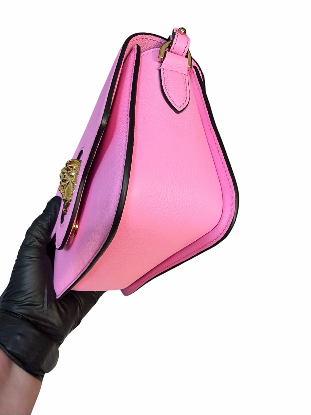 Versace La Medusa Vitello Shoulder Crossbody Bag in Pink Paradise     (A818) - Picture 5 of 16
